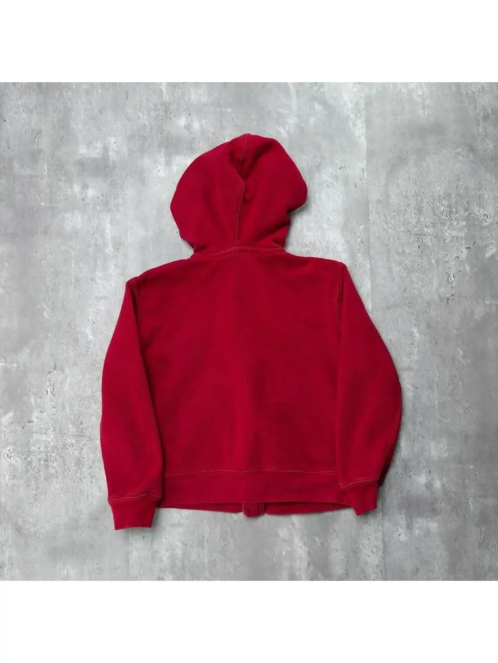 Y2K Red Polo Ralph Lauren Polo Spellout Grunge Zip Up Hoodie